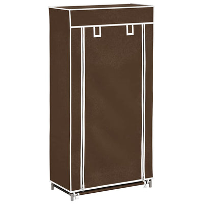 Vidaxl de tela de tela con cubierta 58 x 28 x 106 cm de marrón