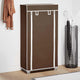 Vidaxl stoffen schoenenrek met hoes 58 x 28 x 106 cm bruin