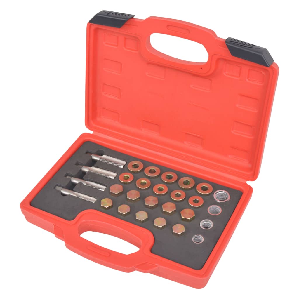 Vidaxl OlieaftappLug Set di riparazione M13 M15 M17 M20 64 pezzi