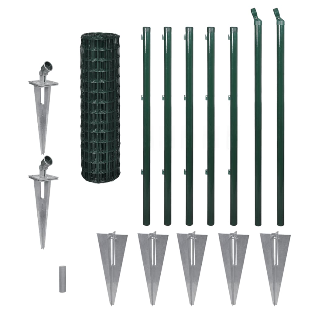 Vidaxl HEK 10x1.0 m de acero verde