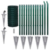 VidaXL Hek 25x0,8 m staal groen