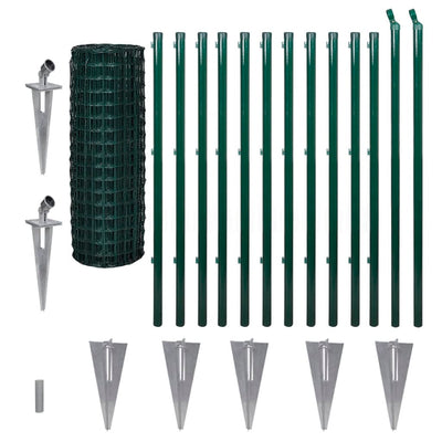 Vidaxl HEK 25x1.2 m de acero verde