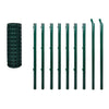 Vidaxl eurohek 10x1,0 m staal groen