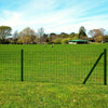 Vidaxl eurohek 10x1,0 m staal groen