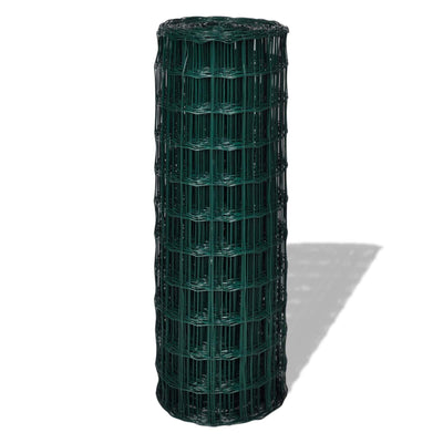 Vidaxl euro hek groen 1000 x 180 cm pvc-gecoat ijzer