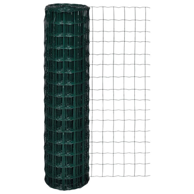 Vidaxl HEK 25x1.5 m de acero verde