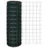 Vidaxl euro hek 25x0,8 m staal groen