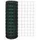 Vidaxl euro hek 25x1,2 m staal groen