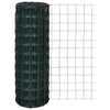 Vidaxl euro hek 25x1,5 m staal groen