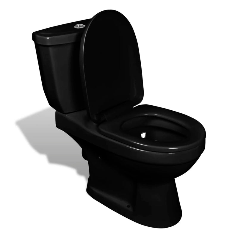 Toilette Vidaxl con cisterna nera