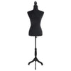 Vidaxl Estalage Doll Torso Mujer Negro