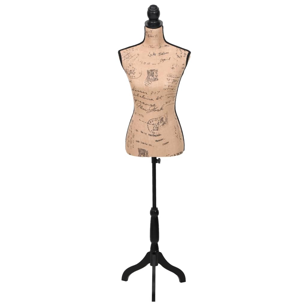 Bambola bambola di estalage vidaxl donna juta marrone -black