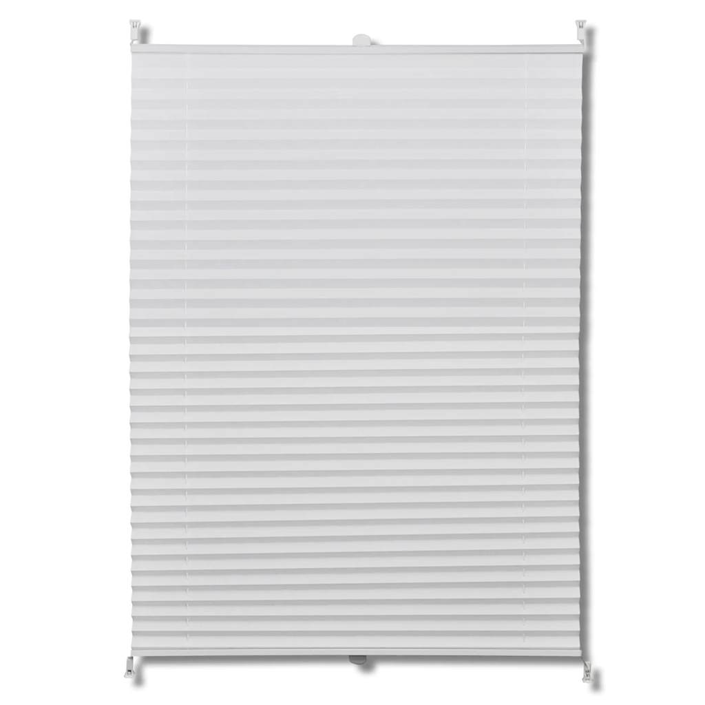 Vidaxl plisséjaloezie 40x125 cm wit