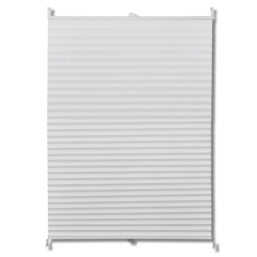 Vidaxl plisséjalind 90x200 cm blanco