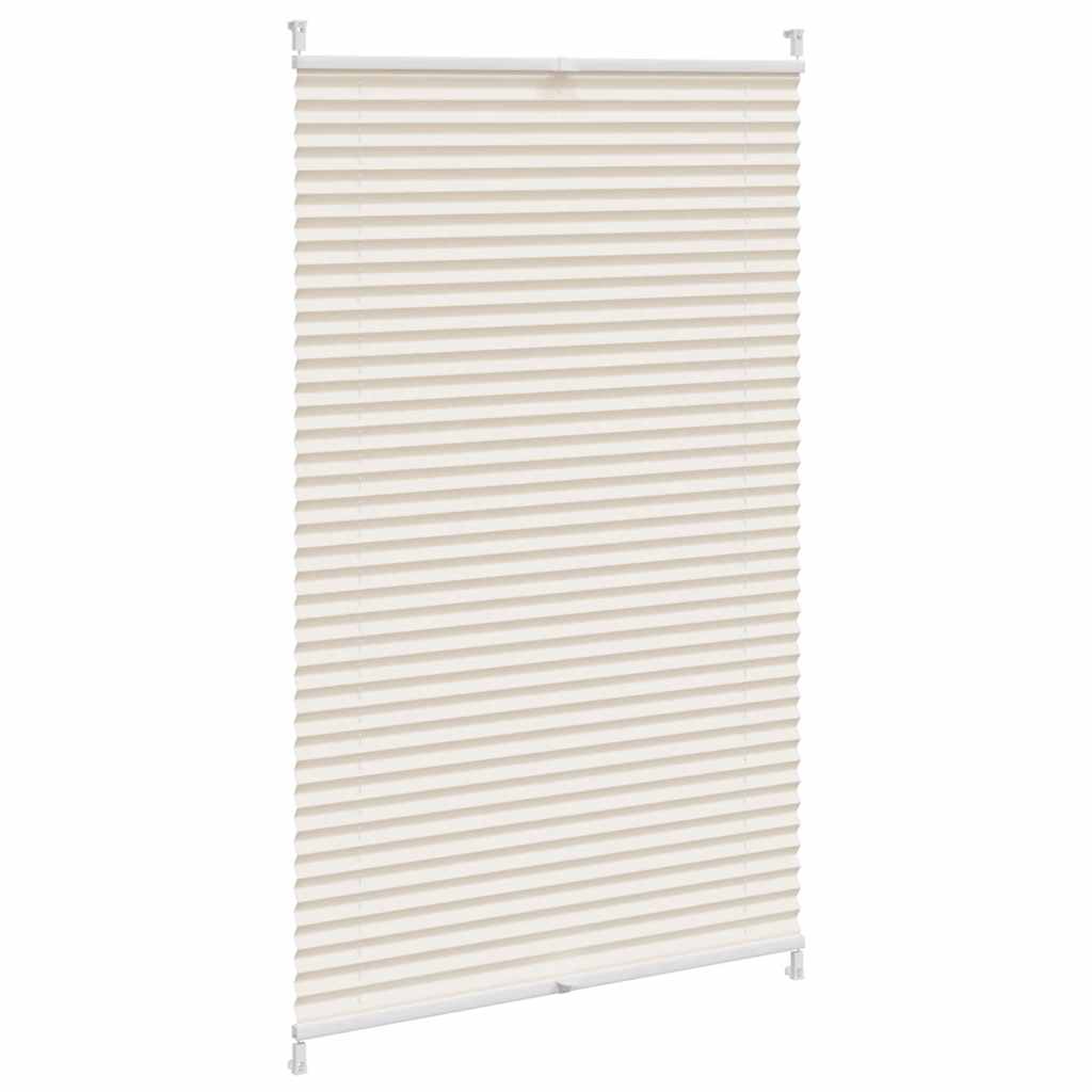 Vidaxl plissé rolgordijn 80x150cm creme