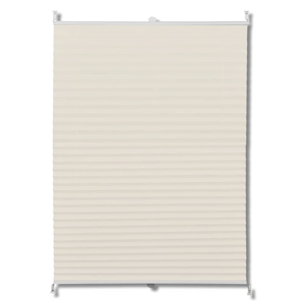 Vidaxl Plissé Roller Blind 90x150 CM Cream