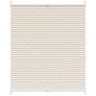 Vidaxl plisséjaloezie 100x125cm crème