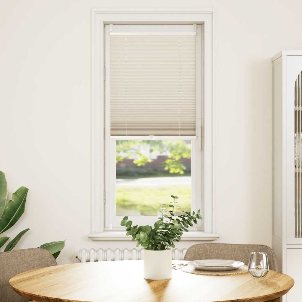 Estor plisado VidaXL 40x150cm crema