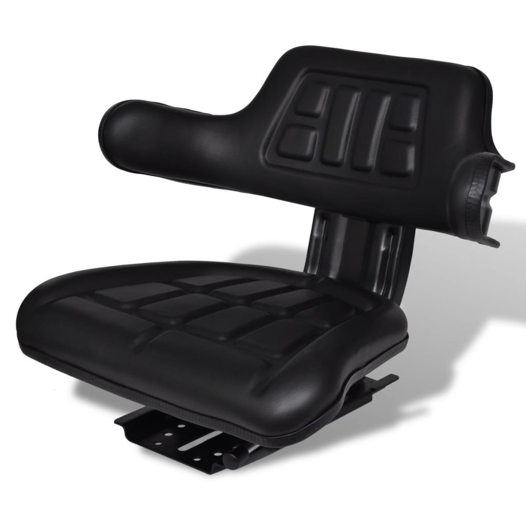 Sedia del trattore Vidaxl con schienale nero