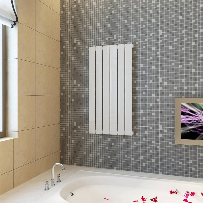 Panel de calentador de radiador Vidaxl 465x900 mm blanco