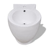 Vidaxl in piedi bidet intorno al bianco ceramico