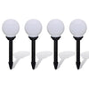 Lampade per path da giardino Vidaxl 4 St con perno a terra LED 15 cm