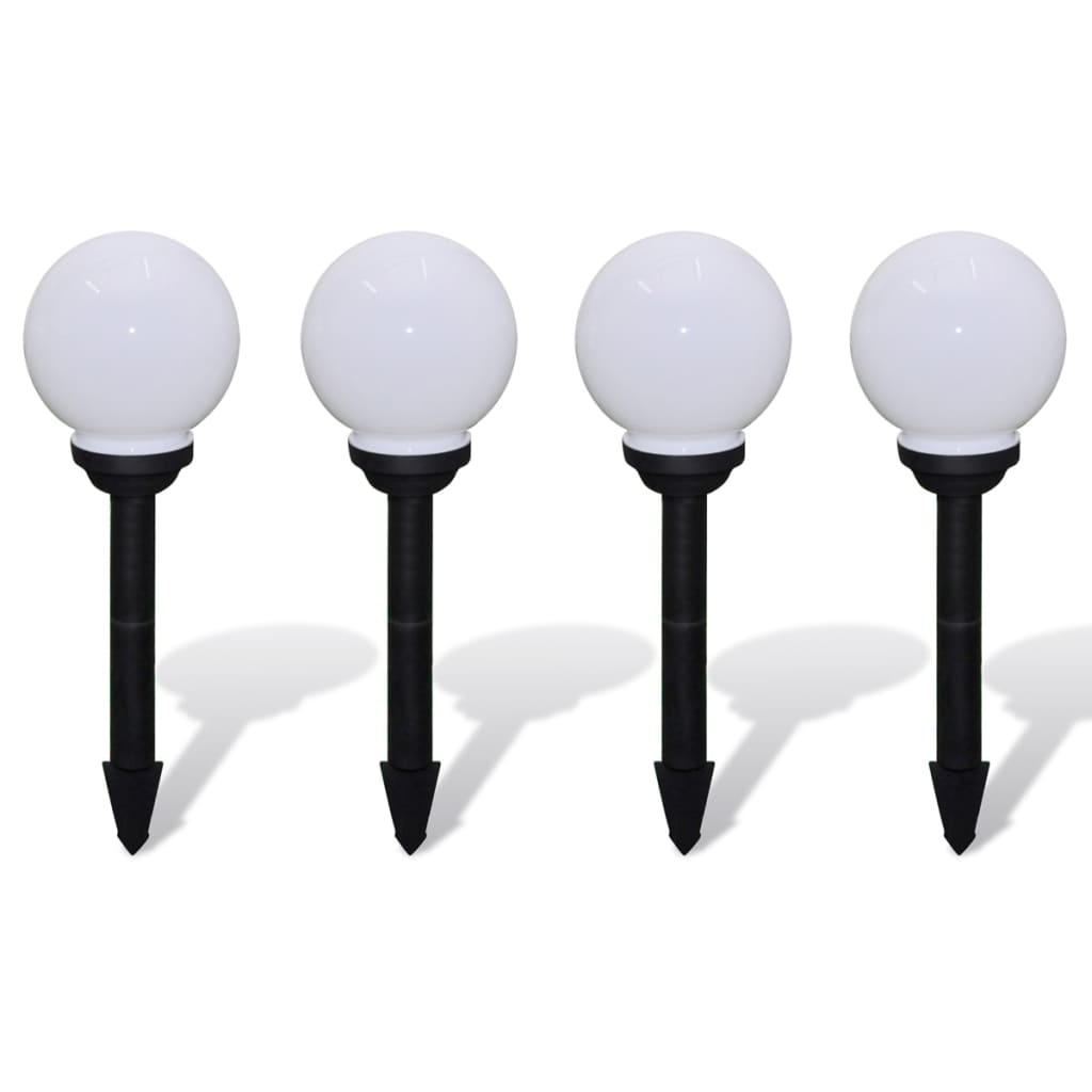 Lampade per path da giardino Vidaxl 4 St con perno a terra LED 15 cm