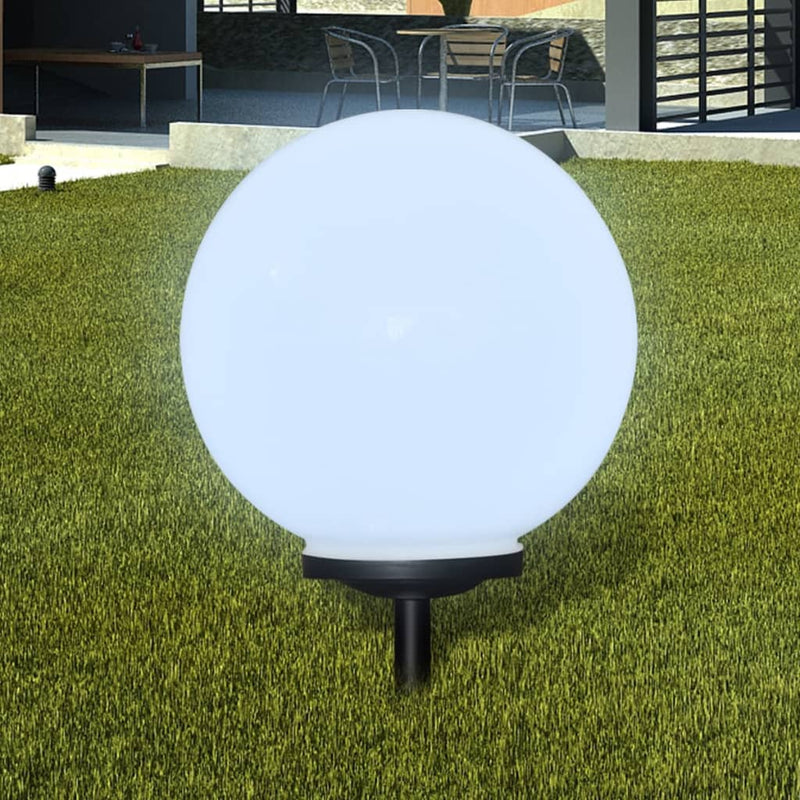 Lámpara de ruta de jardín de Vidaxl con LED de alfiler de tierra 40 cm