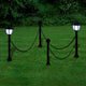 Vidaxl Fencing con 2 lampade solari