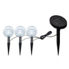 Vidaxl SolarBollampen 3 ST LED con anclajes de tierra y panel solar