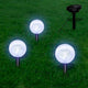 Vidaxl SolarBollampen 3 ST LED con anclajes de tierra y panel solar