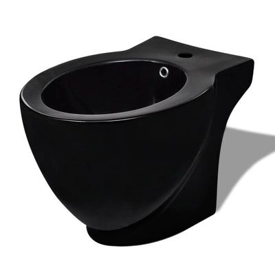 Vidaxl Round Standing Ceramic Bidet (negro)