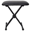 Taburete de piano de teclado Vidaxl ajustable y plegable