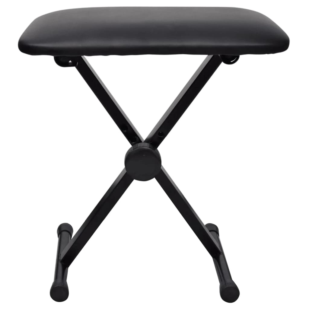 Taburete de piano de teclado Vidaxl ajustable y plegable