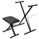 Soporte de teclado Vidaxl y mango ajustable