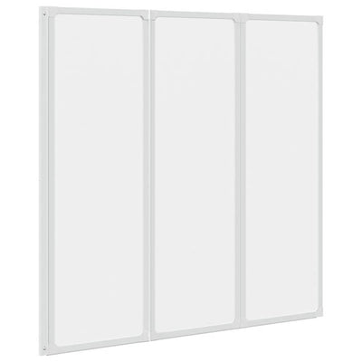 Vidaxl Bath Schermata 3 pannelli pieghevoli 117 x 120 cm