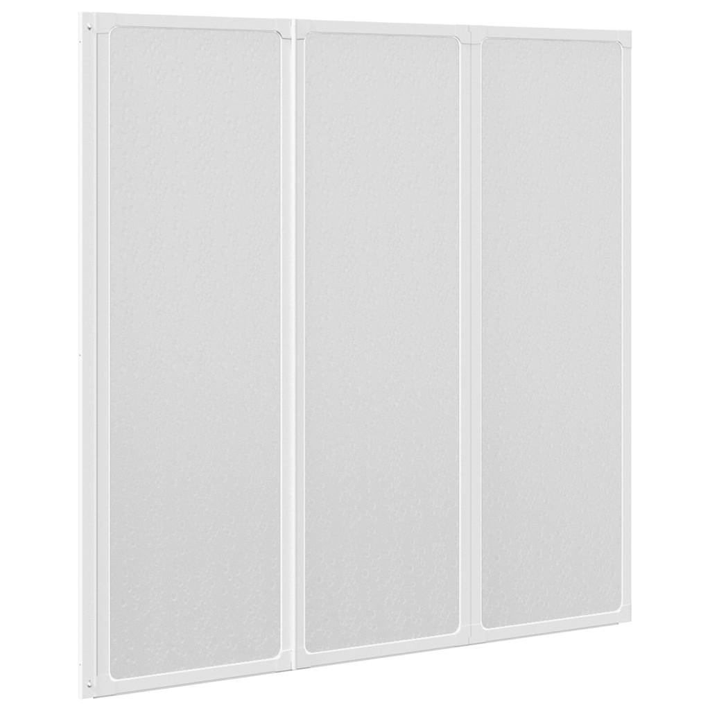Pantalla de baño Vidaxl 3 paneles plegables 117 x 120 cm