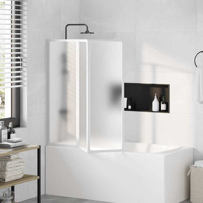 Vidaxl Bath Schermata 3 pannelli pieghevoli 117 x 120 cm