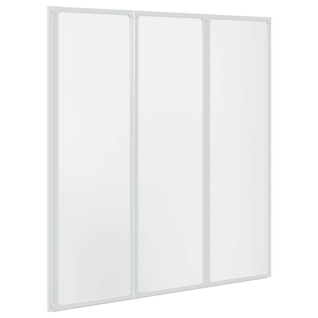 Vidaxl badscherm 3 panelen vouwbaar 141 x 132 cm