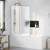 Vidaxl badscherm 3 panelen vouwbaar 141 x 132 cm