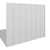 Vidaxl doccia e vasca schermo 140 x 168 cm 7 pannelli con rastrelliera