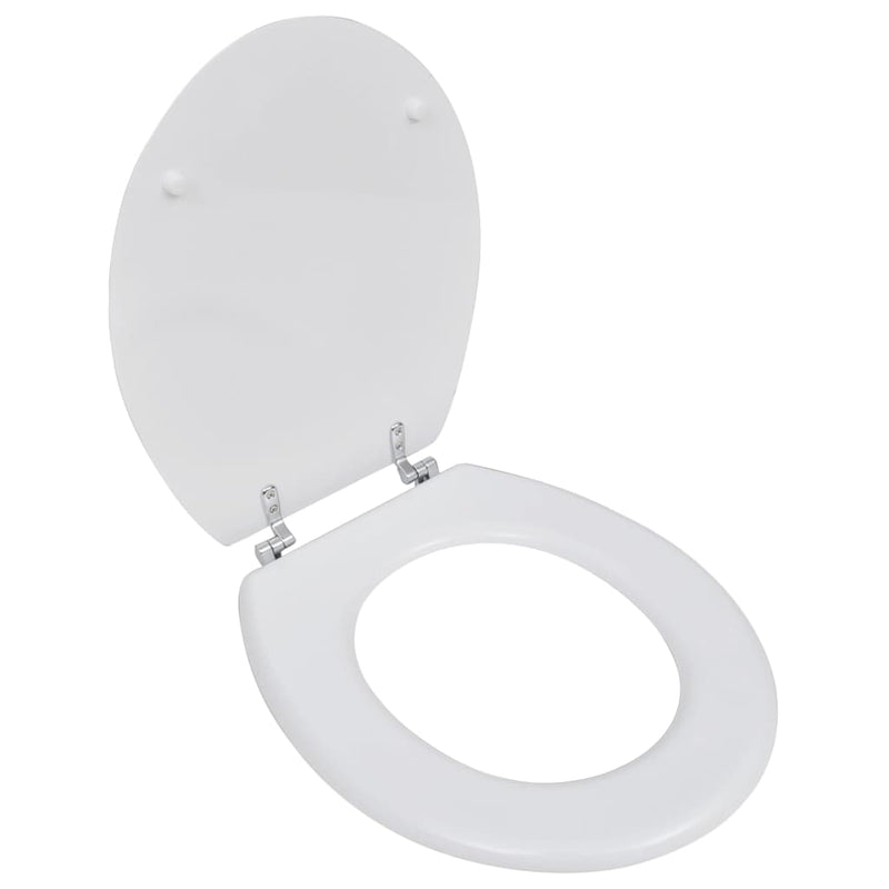 Vidaxl toiletbril simpel ontwerp mdf wit
