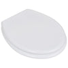 Vidaxl asiento de inodoro Diseño simple MDF White