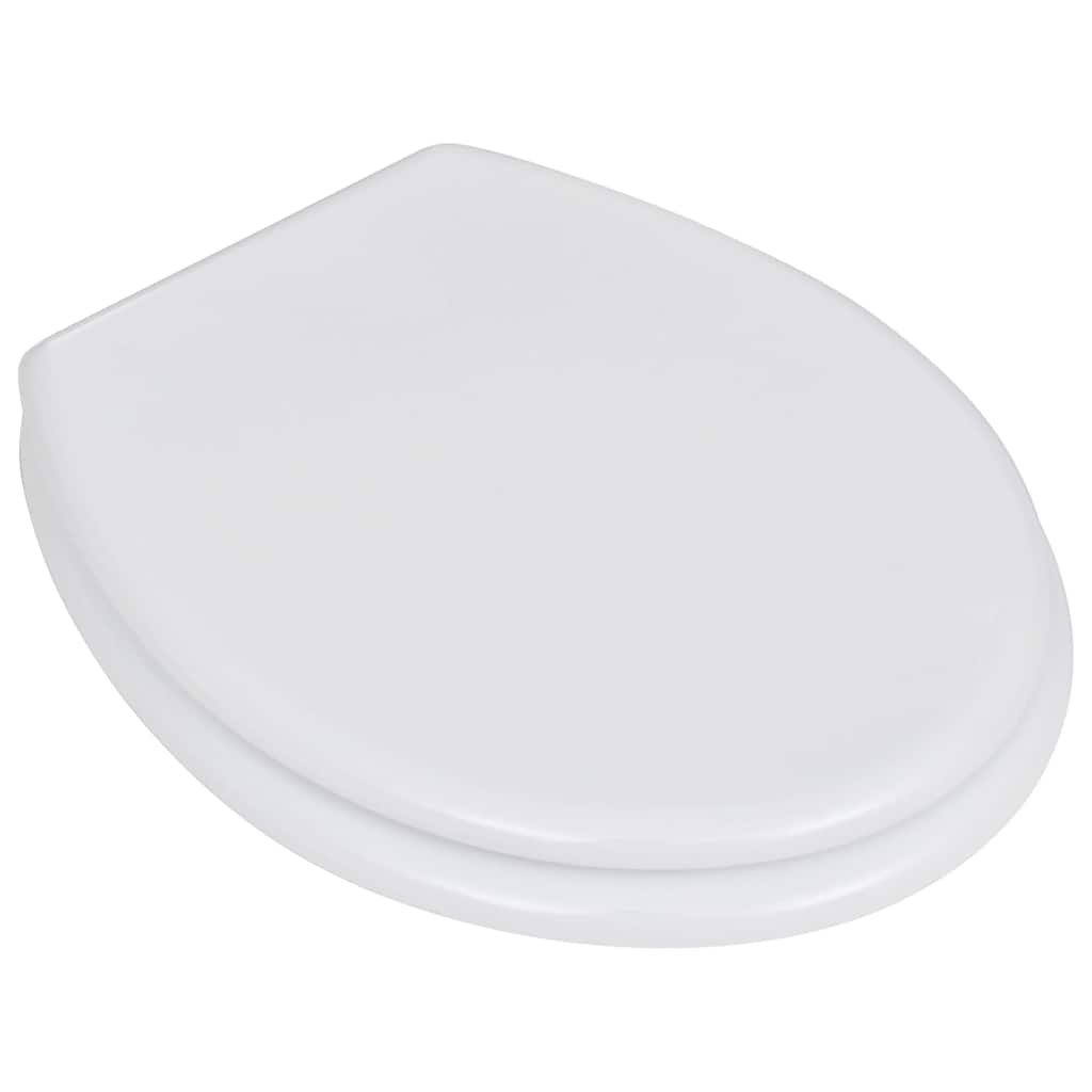 Vidaxl toiletbril simpel ontwerp mdf wit