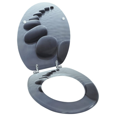Vidaxl asiento de inodoro MDF