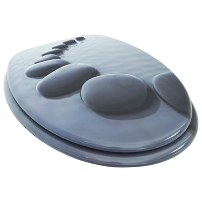 Vidaxl asiento de inodoro MDF