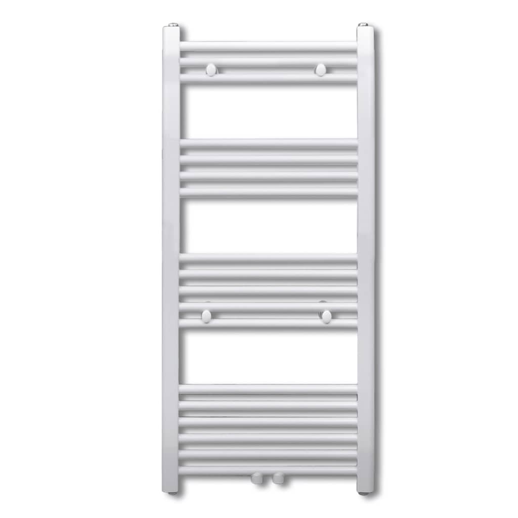 Rejilla de toalla de radiador de Vidaxl recta 600x1160 mm