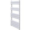 Rejilla de toalla de radiador de Vidaxl recta 600x1200 mm