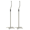 Standard di altoparlanti Vidaxl 2 St Universal Silver Coloted