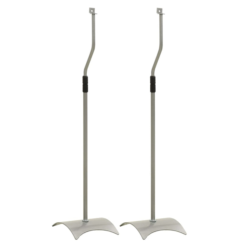 Standard di altoparlanti Vidaxl 2 St Universal Silver Coloted